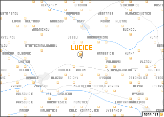 map of Lučice