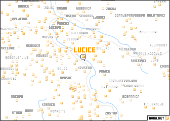 map of Lučice