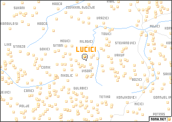 map of Lučići