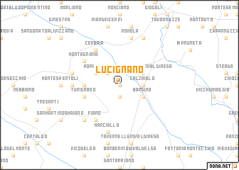 map of Lucignano