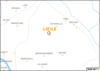 map of Lucile