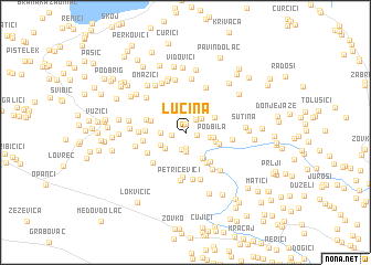 map of Lučina