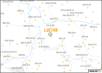 map of Lučina