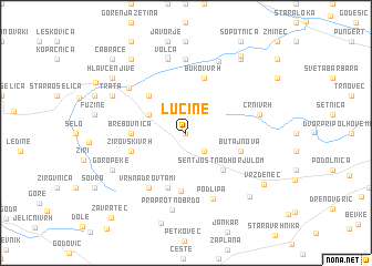 map of Lučine