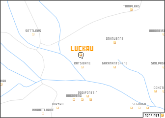 map of Luckau