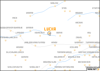 map of Lúčka