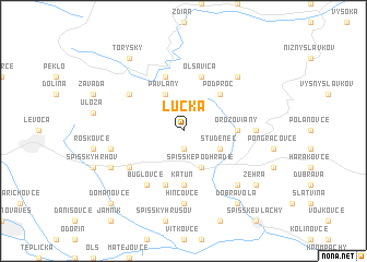 map of Lúčka