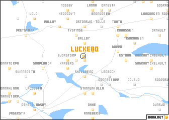 map of Luckebo