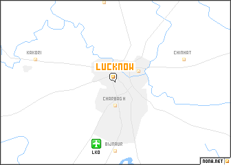 map of Lucknow