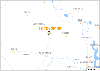 map of Lucky Ridge