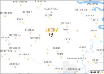 map of Lucky