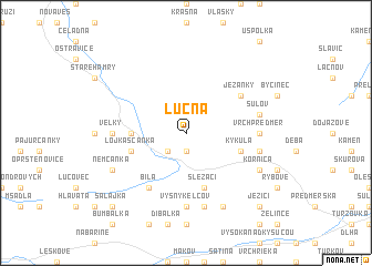 map of Lučná