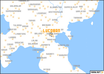 map of Lucoban