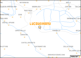 map of Luco dei Marsi