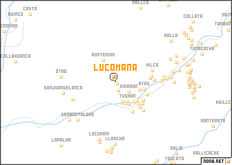 map of Lucomana