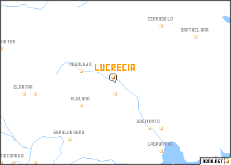 map of Lucrecia