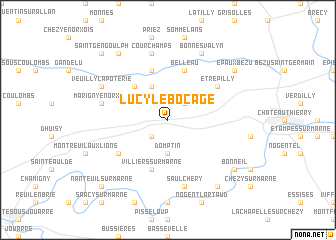 map of Lucy-le-Bocage