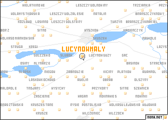 map of Lucynów Mały