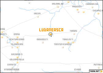 map of Ludăneasca
