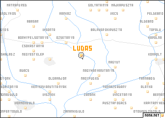 map of Ludas