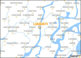 map of Ludawgyi