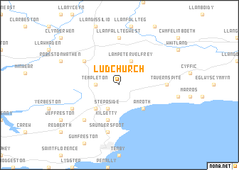 map of Ludchurch