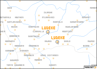 map of Ludeke