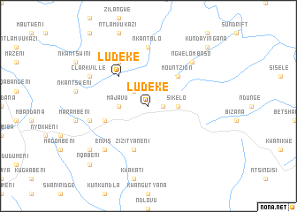 map of Ludeke