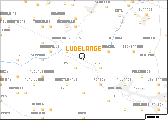 map of Ludelange