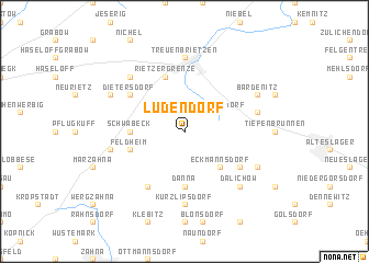 map of Lüdendorf