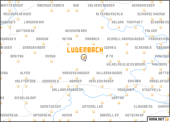 map of Lüderbach