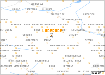 map of Lüderode