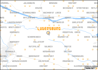 map of Lüdersburg