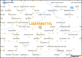 map of Lüdersbüttel