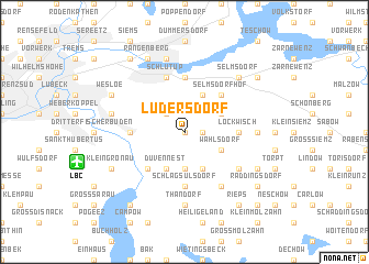 map of Lüdersdorf