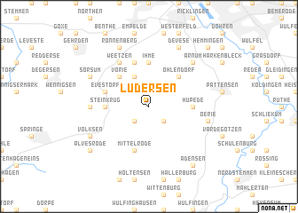 map of Lüdersen