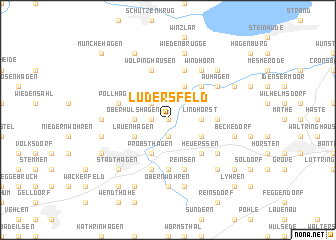map of Lüdersfeld