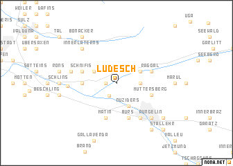 map of Ludesch