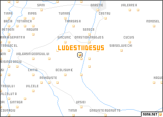 map of Ludeştii de Sus