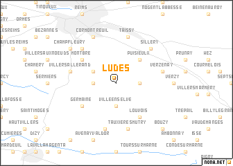 map of Ludes