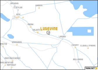 map of Ludevine