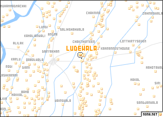 map of Ludewāla