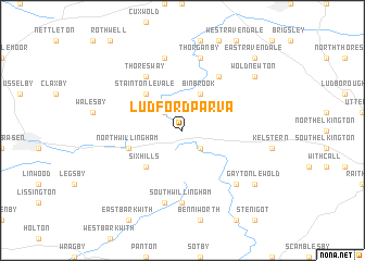 map of Ludford Parva