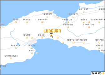 map of Ludgvan