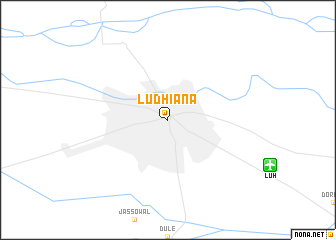 map of Ludhiāna