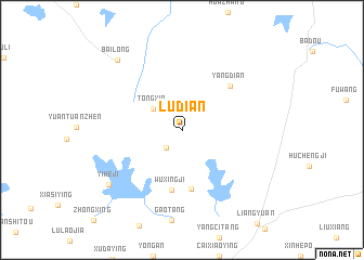 map of Ludian