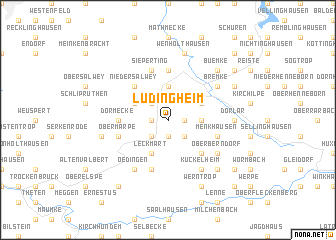 map of Lüdingheim
