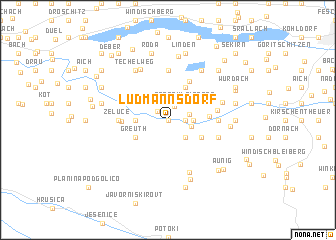 map of Ludmannsdorf