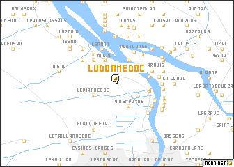 map of Ludon-Médoc