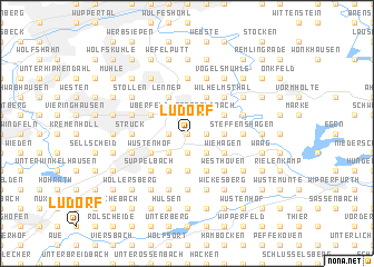 map of Lüdorf